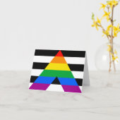 LGBTQ+-Alleinflagge Karte (Gelbe Blume)