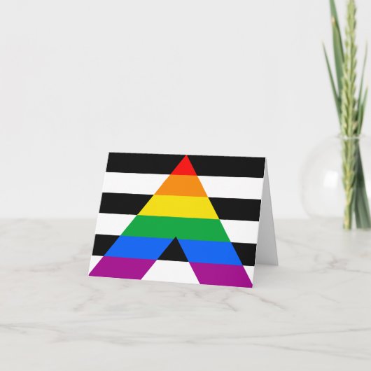 LGBTQ+-Alleinflagge Karte (Vorderseite)
