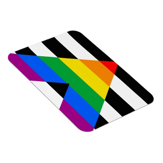 LGBTQ+-Alleinflagge Magnet (Rechte Seite)