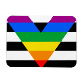 LGBTQ+-Alleinflagge Magnet (Horizontal)