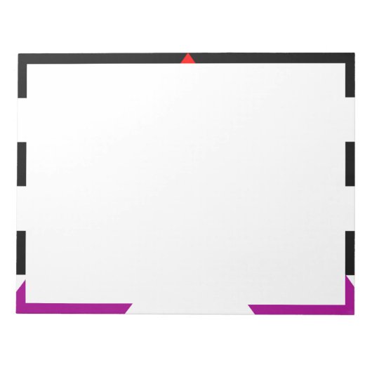 LGBTQ+-Alleinflagge Notizblock (Vorderseite)