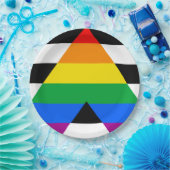 LGBTQ+-Alleinflagge Pappteller (Party)