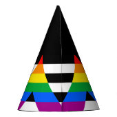 LGBTQ+-Alleinflagge Partyhütchen (Rückseite)