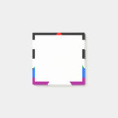 LGBTQ+-Alleinflagge Post-it Klebezettel (Vorderseite)