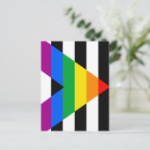 LGBTQ+-Alleinflagge Postkarte (Stehend Vorderseite)