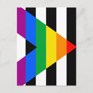 LGBTQ+-Alleinflagge Postkarte
