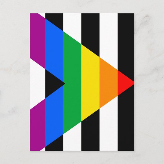LGBTQ+-Alleinflagge Postkarte (Vorderseite)