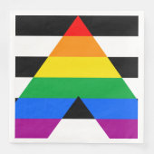 LGBTQ+-Alleinflagge Serviette (Vorderseite)