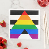 LGBTQ+-Alleinflagge Serviette (Beispiel)