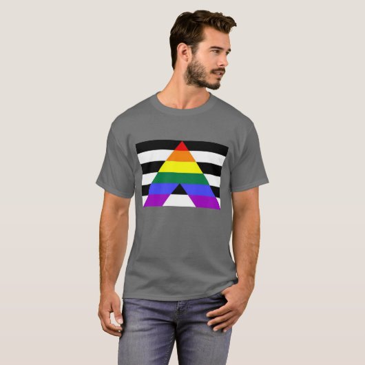 LGBTQ+-Alleinflagge T-Shirt (Vorne ganz)