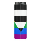 LGBTQ+-Alleinflagge Thermosbecher (Rückseite)