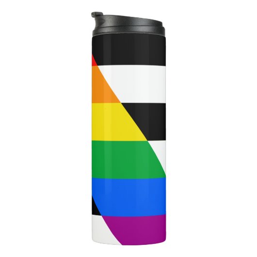 LGBTQ+-Alleinflagge Thermosbecher (Nach rechts gedreht)