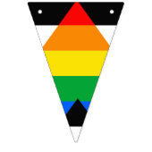 LGBTQ+-Alleinflagge Wimpelkette (Dritte Fahne)