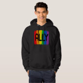 Lgbtq Ally Lgbt Lesbian Gay Bisexual Prix Monat Hoodie (Vorne ganz)