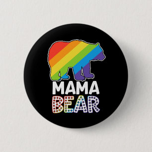 LGBTQ Ally Mama Bear Pride Monat Button