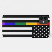 LGBTQ American Flag Case-Mate iPhone Hülle (Rückseite (Horizontal))
