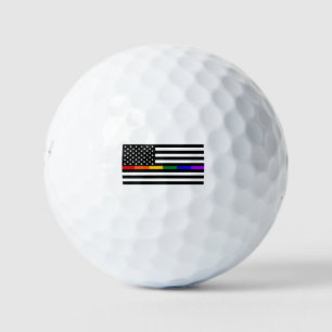LGBTQ American Flag Golfball