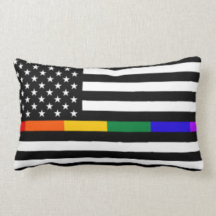 LGBTQ American Flag Lendenkissen