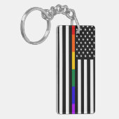 LGBTQ American Flag Schlüsselanhänger (Vorderseite links)