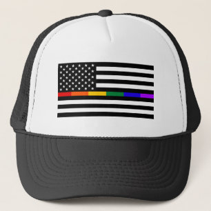 LGBTQ American Flag Truckerkappe