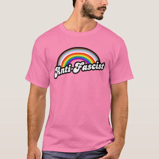LGBTQ+ Antifaschist T-Shirt (Vorderseite)