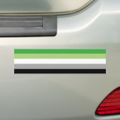 LGBTQ-Aromantische Flagge Autoaufkleber (Auf Auto)