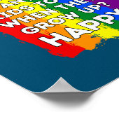 LGBTQ Awareness Eltern Mama Vater Gay Lesbian Prid Poster (Ecke)