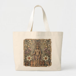 LGBTQ+ Aztec-Blumenstolz | Quee Maya Art Jumbo Stoffbeutel