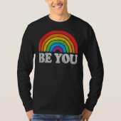 Lgbtq Be You Gay Pride Month Lgbt Rainbow Flag Reg T-Shirt (Vorderseite)