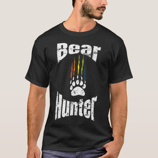LGBTQ Bear Hunter Rainbow Gay Pride T T-Shirt (Vorderseite)