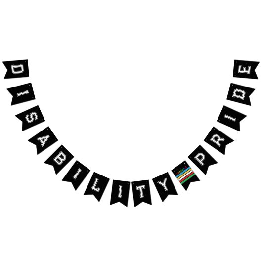 LGBTQ-Behinderung - Regenbogen Wimpelkette (Alle)