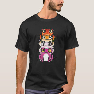 LGBTQ Biologie Lesbische Flagge Fröschenfänger Amp T-Shirt