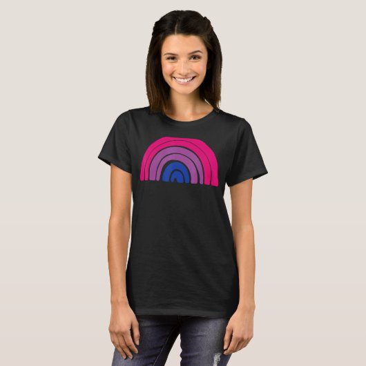 Lgbtq Bisexual Pride Flag Lgbtqia+ Regenbogen Bise T-Shirt (Vorne ganz)