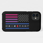 LGBTQ Bisexuelle Liebe gewinnt amerikanische Flagg Case-Mate iPhone Hülle (Rückseite (Horizontal))