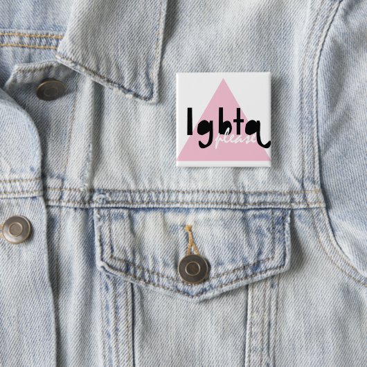 LGBTQ bitte Button (Beispiel)