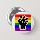 LGBTQ Black Ally Button (Vorne & Hinten)