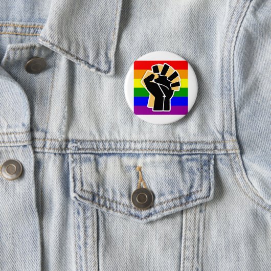 LGBTQ Black Ally Button (Beispiel)
