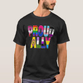 LGBTQ Black Pride Stolz Ally Lesbian Gay Bi Trans T-Shirt (Vorderseite)