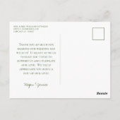 LGBTQ Blue Hydrangeas Floral Folded Sentiment Postkarte (Rückseite)