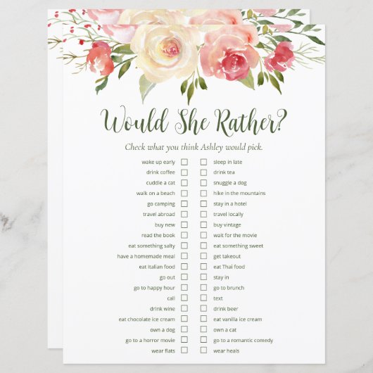 LGBTQ Blush Brautparty Games (Vorne/Hinten)