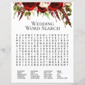 LGBTQ Boho Rote Rosen schätzen, wer Bridal Word Se (Rückseite)