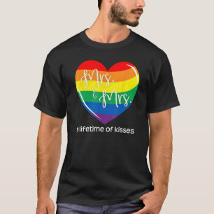 LGBTQ Brides, lesbische Paare, Gay Pride Mrs. T-Shirt