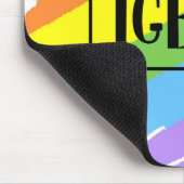 LGBTQ Brushstrokes Rainbow Mousepad (Ecke)