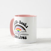 LGBTQ+-Bücher Rettete Leben Tasse (Vorderseite Links)