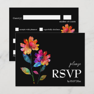 🌈 LGBTQ Budget Diätwahl Petals & Pride RSVP Karte