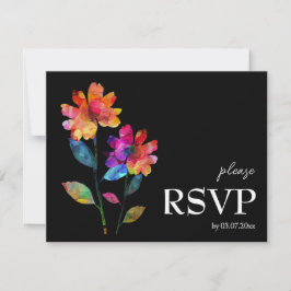 🌈 LGBTQ Budget Dietary choice  Petals & Pride  RSVP Karte