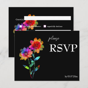 🌈 LGBTQ Budget Petals & Pride RSVP Karte