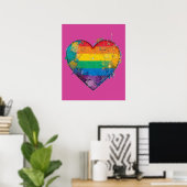 LGBTQ Chaos Hörhandgezeichnete digitale Kunst Poster (Heimbüro)