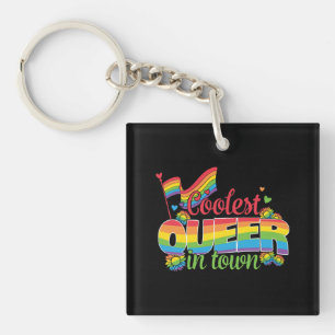 LGBTQ - Coolstes Quee in der Stadt Schlüsselanhänger