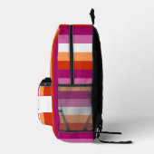 LGBTQ+ custom Lesbian Flag Stripes Pride - Bedruckter Rucksack (Rechts)